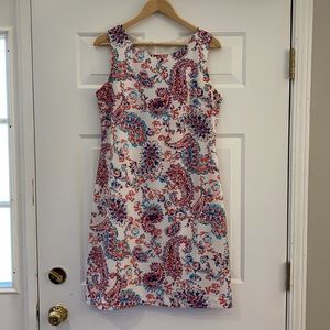 Talbots Corral Paisley Dress Size 12